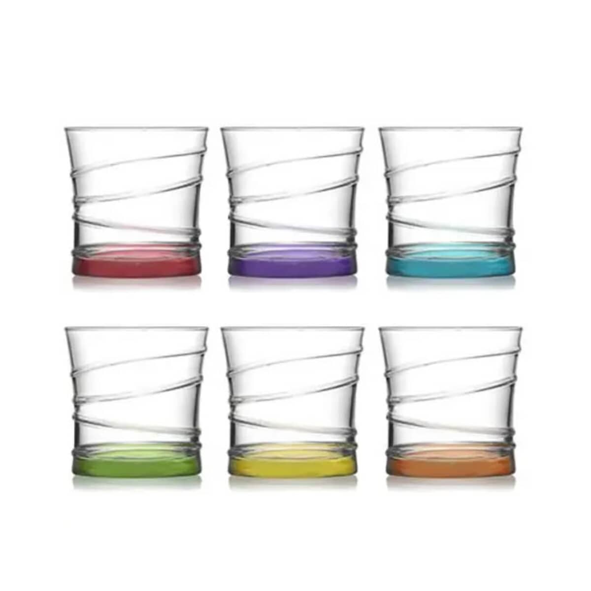 Simply Home Ring Coral Whisky Glass Set Of 6 - (AIS40012) - eCookshop