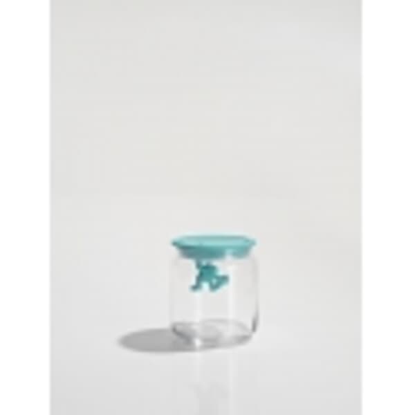 Alessi Gianni Glass Jar Small Light Blue