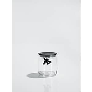 Alessi Gianni Glass Jar Small Black