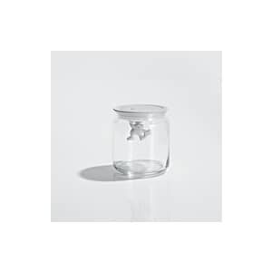 Alessi Gianni Glass Jar Small White