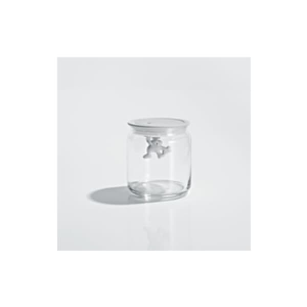 Alessi Gianni Glass Jar Small White
