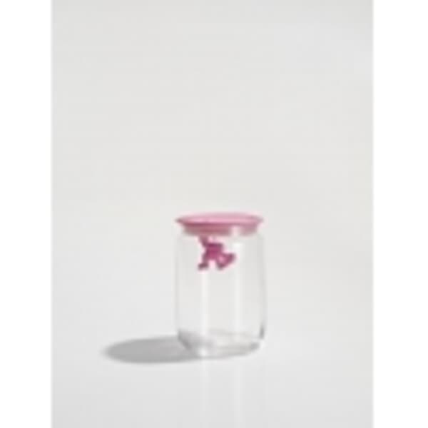 Alessi Gianni Glass Jar Medium Pink