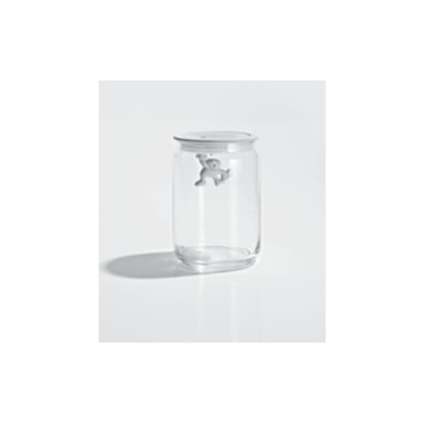 Alessi Gianni Glass Jar Medium White