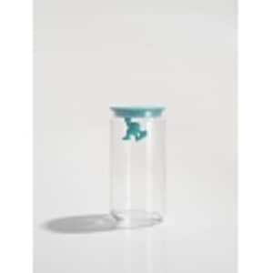 Alessi Gianni Glass Jar Large Light Blue