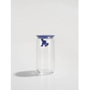 Alessi Gianni Glass Jar Large Dark Blue