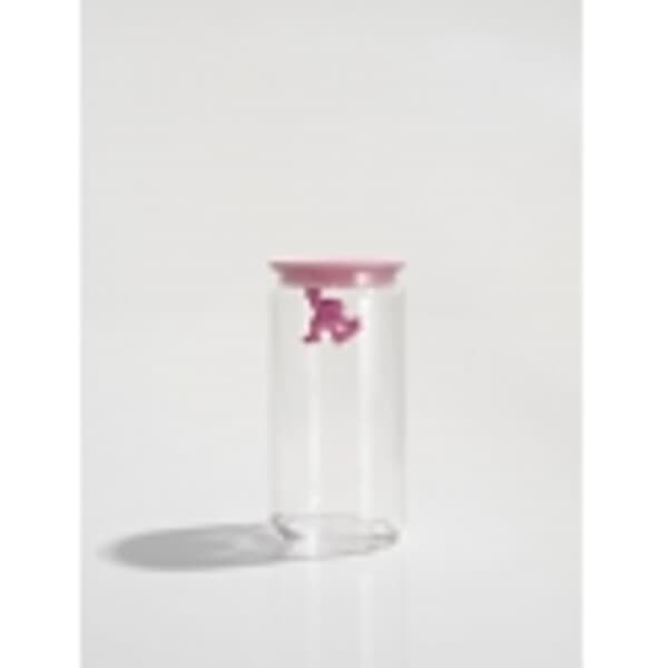 Alessi Gianni Glass Jar Large Pink
