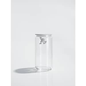 Alessi Gianni Glass Jar Large White