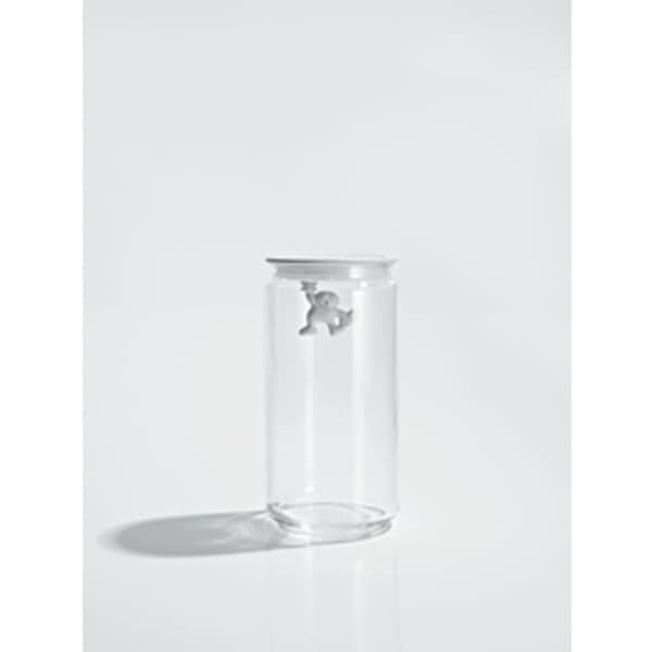 Alessi Gianni Glass Jar Large White