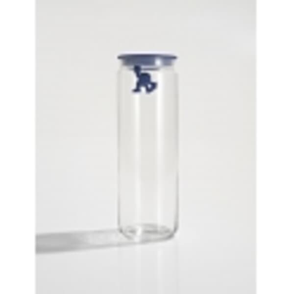 Alessi Gianni Glass Jar Spaghetti Dark Blue