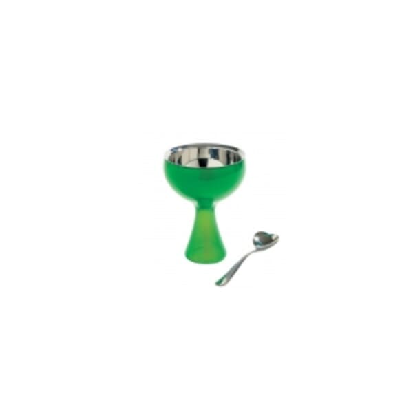 Alessi Big Love Ice Cream Bowl and Spoon Set Green