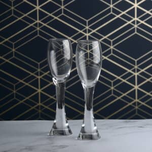 Anton Studio Designs Set of 2 Manhattan Champagne Flutes