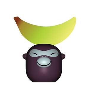 Alessi Banana Babies Set of 2 Place Markers (2)