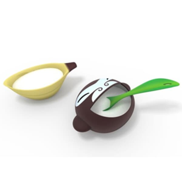 Alessi Banana Kid Sugar Bowl And Spoon