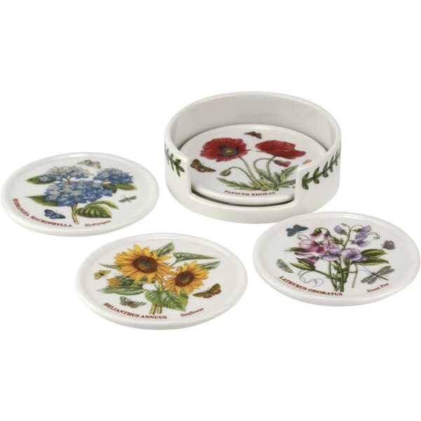 Portmeirion Botanic Garden - Ceramic Coasters With Holder