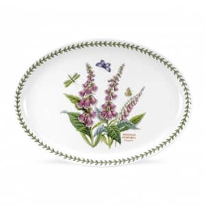 Portmeirion Botanic Garden - Large Oval Platter With Foxglove Motif