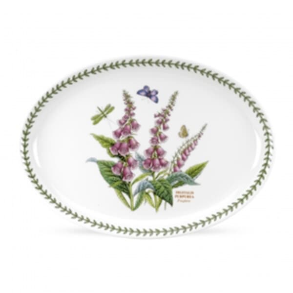 Portmeirion Botanic Garden - Large Oval Platter With Foxglove Motif