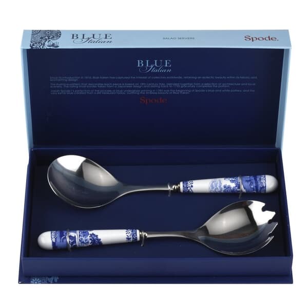 Spode Blue Italian - Salad Servers Pair