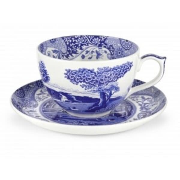 Spode Blue Italian - Jumbo Cup and Saucer