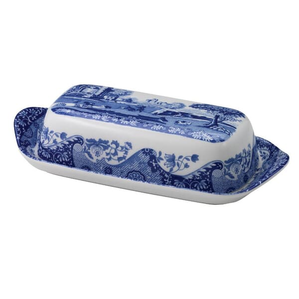 Spode Blue Italian - Butter Dish