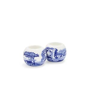 Spode Blue Italian - Tealight Holder Set Of 2