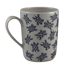 Murmur Kai Decorative Tall Mug Indigo Turtle