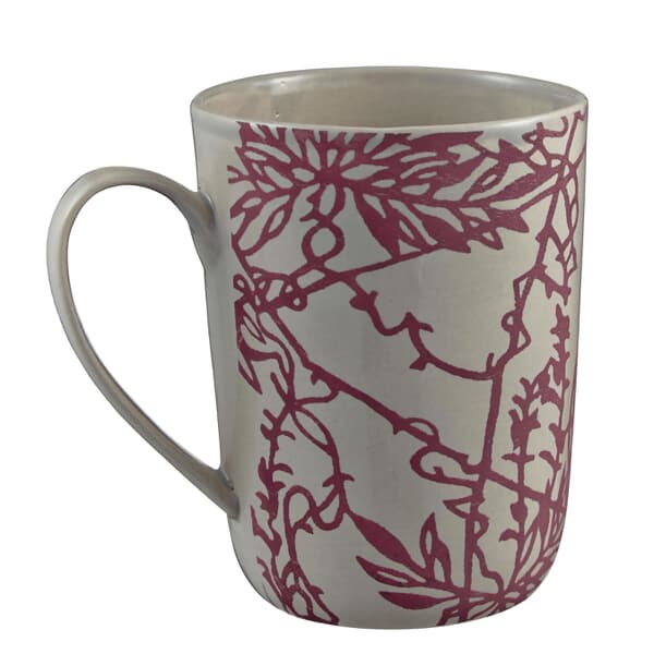 Murmur Etch Decorative Tall Mug Red