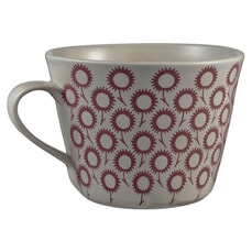 Murmur Daisy Decorative Conical Mug Red