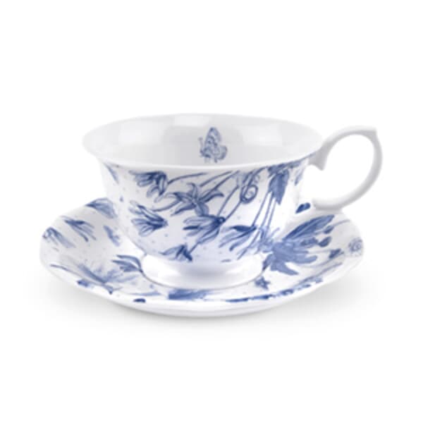 Portmeirion Botanic Blue - Tea Cup And Saucer
