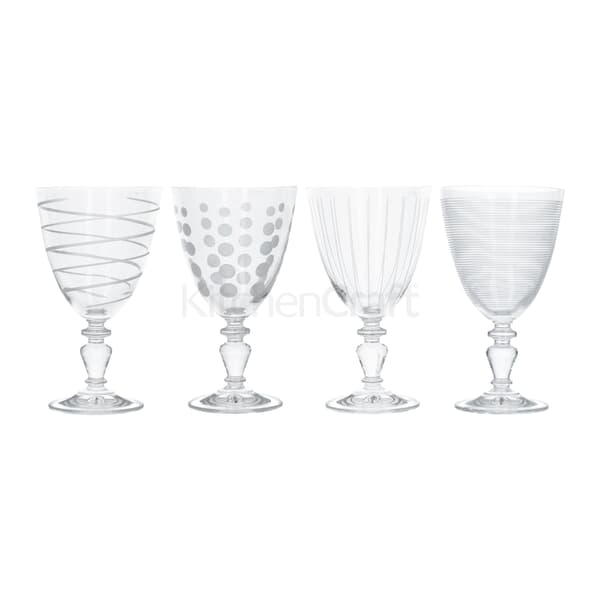 Mikasa Cheers Pack Of 4 Glass Goblets 340ml
