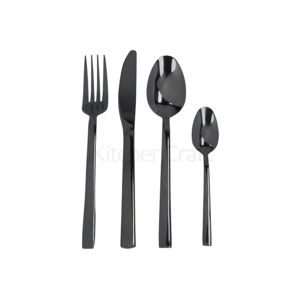Mikasa Ciara Diseno 16 Piece Cutlery Set PVD Black