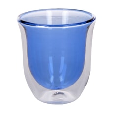 La Cafetire Colour Blue Double Walled Glasses