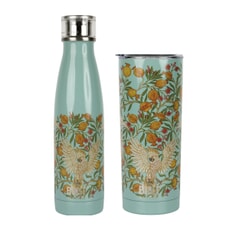 Built V&A 500ml Double Walled Stainless Steel Water Bottle Cockatoo