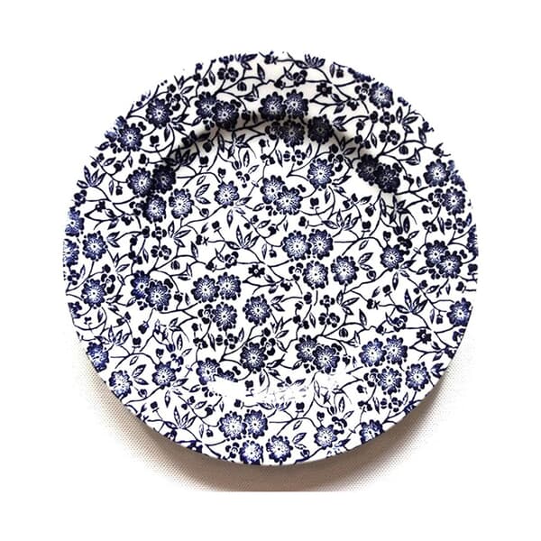 Queens Blue Story Victorian Calico White 20cm Salad Plate