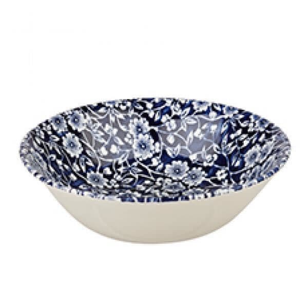 Royal Wessex Victorian Calico Blue Oatmeal Bowl Single
