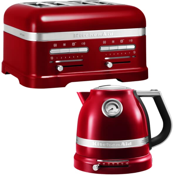 KitchenAid Artisan Kettle And 4 Slot Toaster Candy Apple