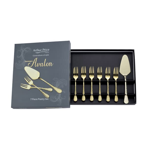 Arthur Price Champagne Avalon Pastry Set