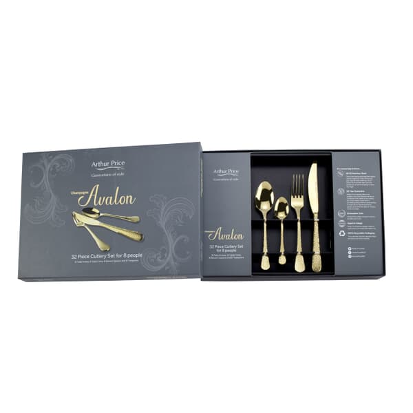 Arthur Price Champagne Avalon 32 Piece Box Set