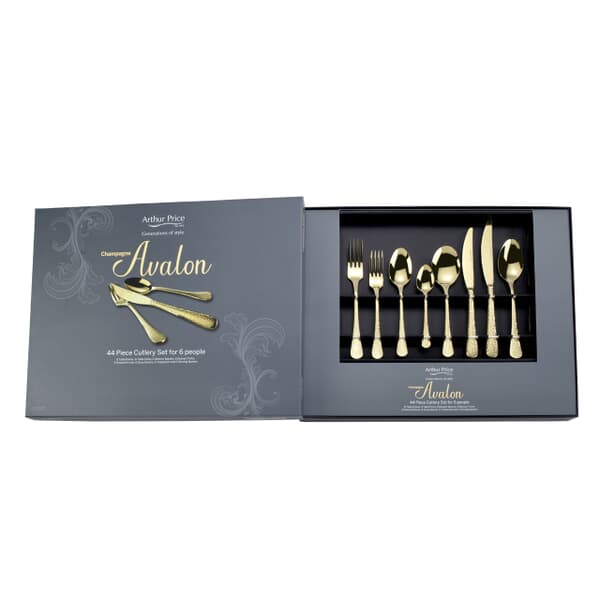 Arthur Price Champagne Avalon 44 Piece Box Set