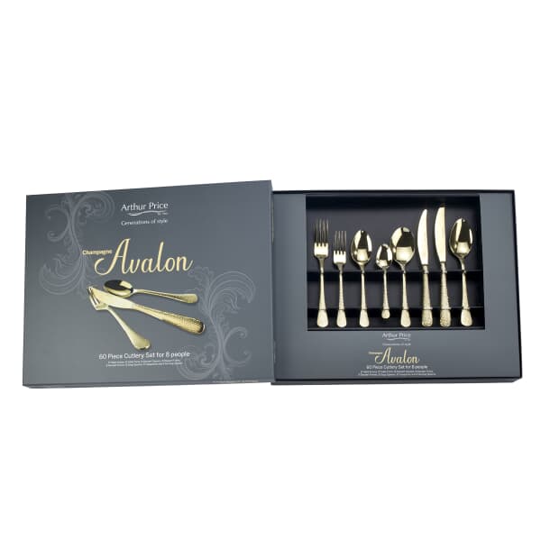 Arthur Price Champagne Avalon 60 Piece Box Set