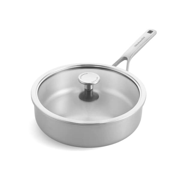 KitchenAid Multiply Skillet 24cm/3.1L with lid uncoated
