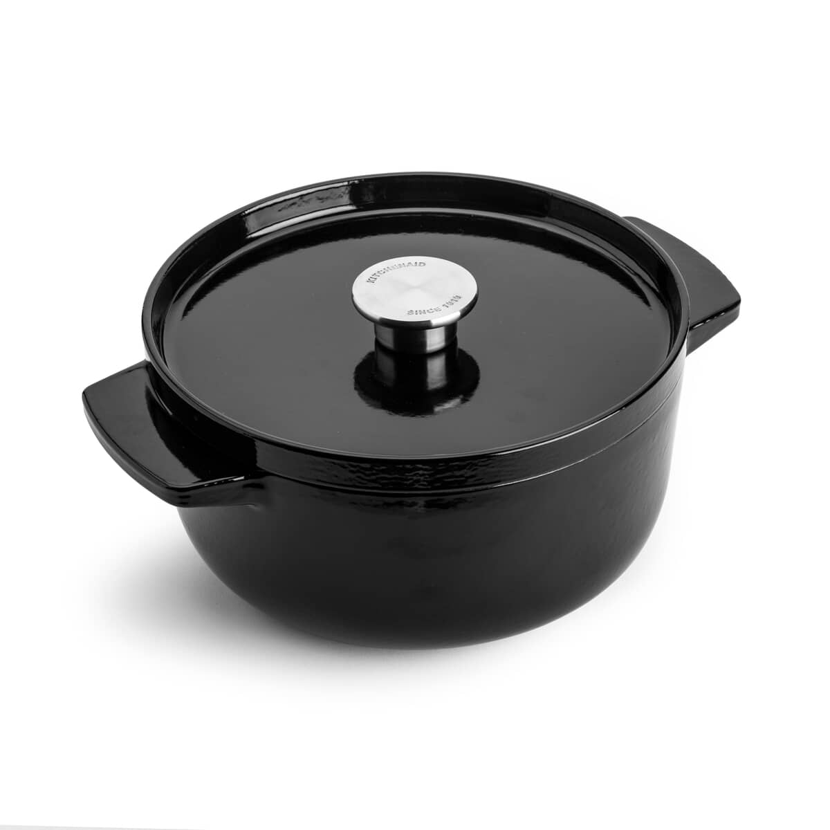 Wonderchef Wonderfchef Granite Die Cast Casserole Set Of 3 Casseroles With Lids 16cm 20cm 24cm Black