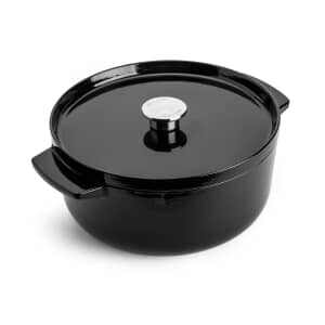 KitchenAid Cast Iron Casserole 26cm Onyx Black