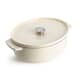 KitchenAid Cast Iron Oval Casserole 30cm/5.6L Almond Cream