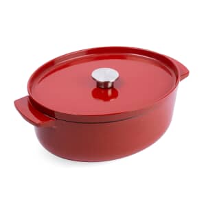 KitchenAid Cast Iron Oval Casserole 30cm/5.6L Empire Red