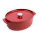 KitchenAid Cast Iron Oval Casserole 30cm/5.6L Empire Red
