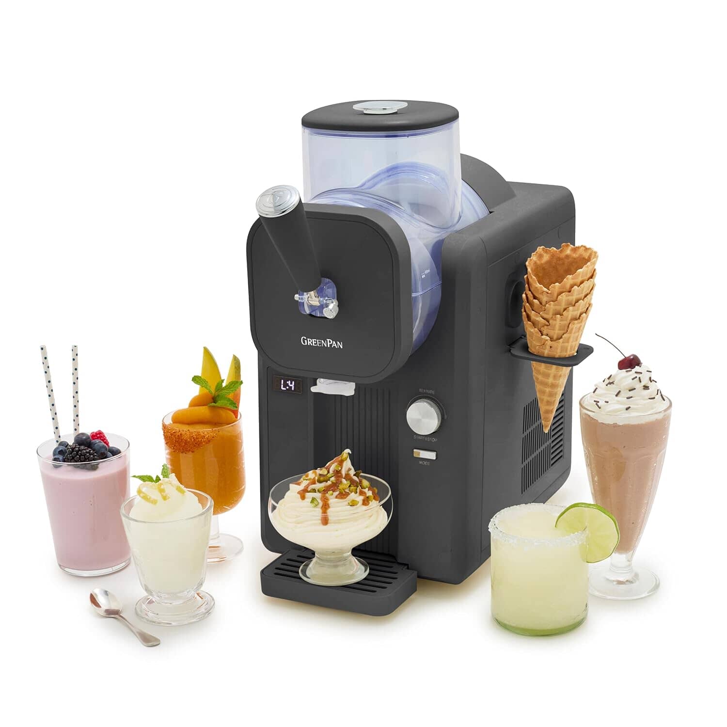 GreenPan Frost Ice Cream and Frozen Drink Maker Grey - (CC010400