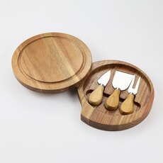 Chefs Companion 4 Piece Round Cheese Set