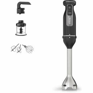 Ninja Foodi 3 in 1 Hand Blender Mixer and Chopper Black/Silver
