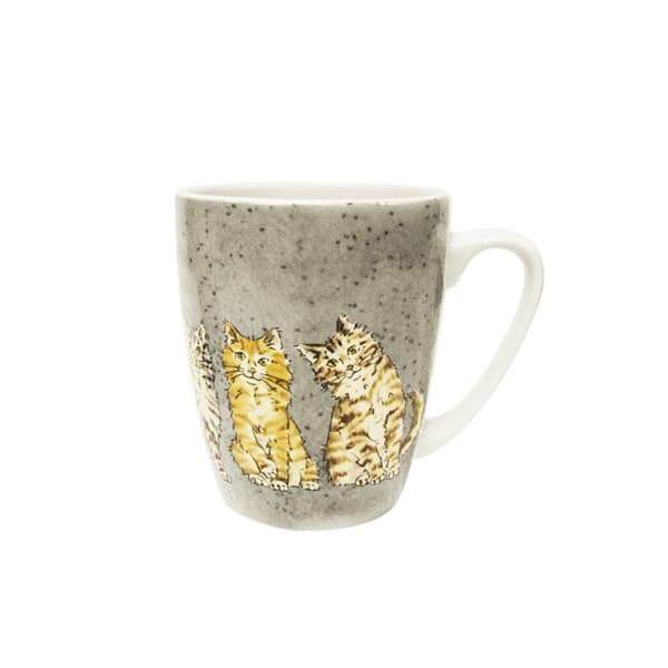 Queens By Churchill China Companions Tiger Cats Oak Mug
