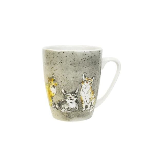 Queens By Churchill China Companions Alley Cats Oak Mug